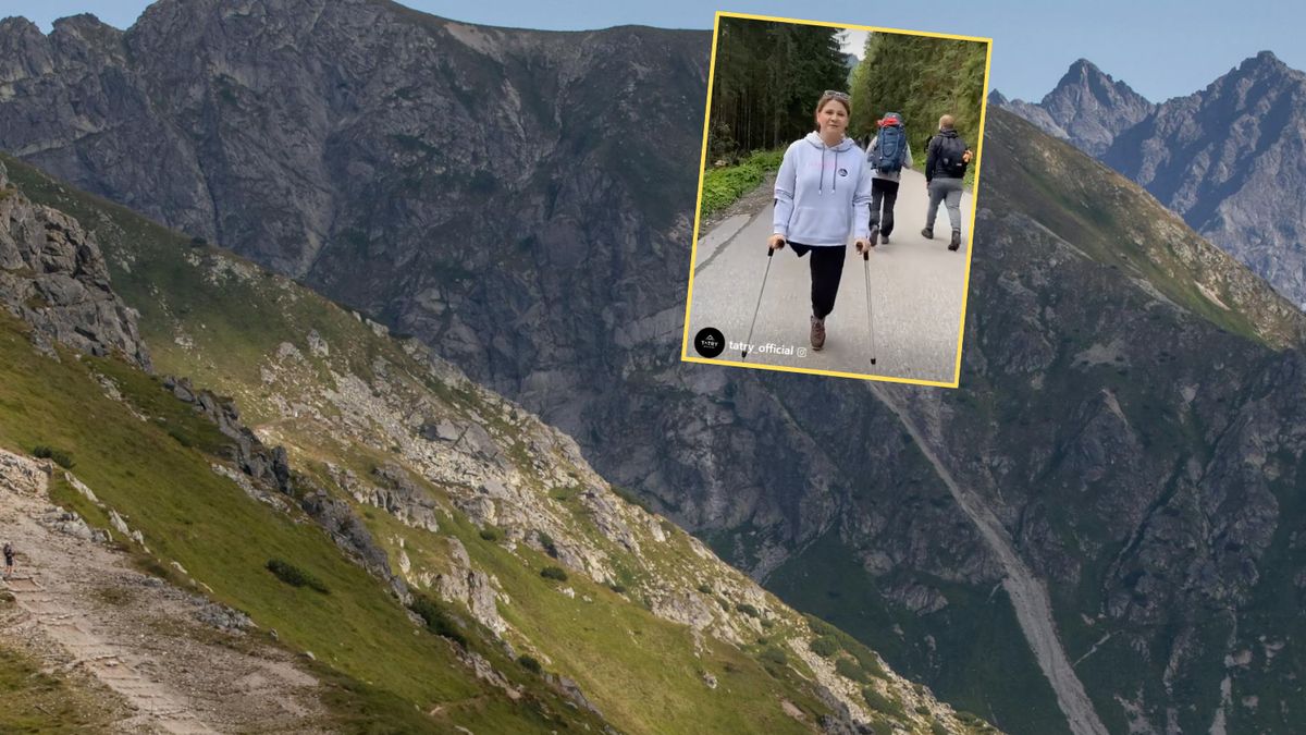 Kobieta o kulach zdobyła szczyt w Tatrach