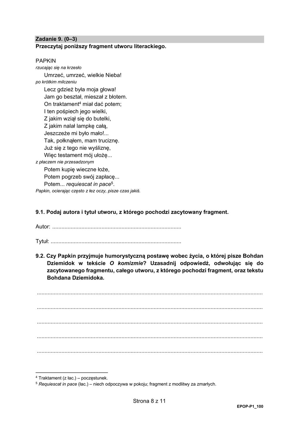 Matura 2021. Arkusze CKE z języka polskiego