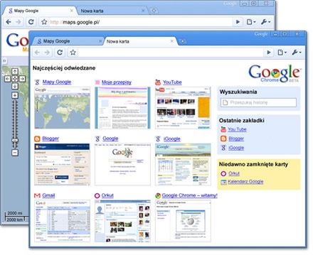 Przeglądarka Google Chrome 2.0.156.1 już dostępna 2