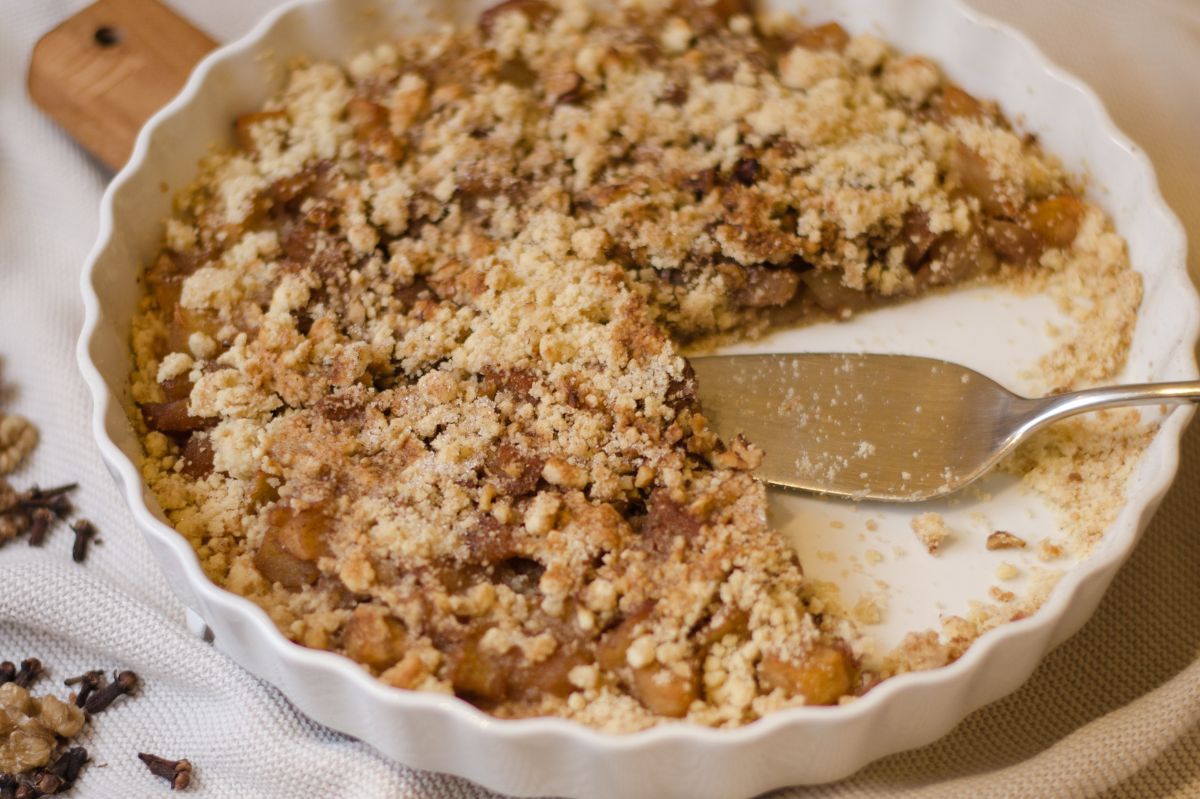 Apple crumble is a bullseye