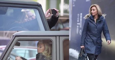 Wojciechowska odjeżdża spod TVN-u nowym mercedesem