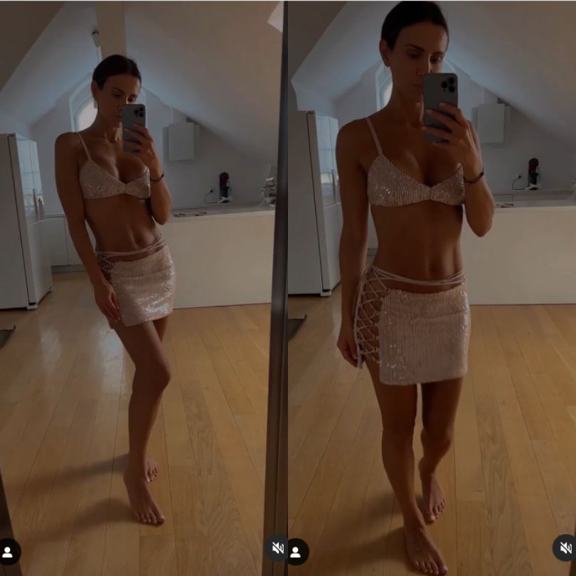 Sara Boruc prezentuje wyrzeźbione mięśnie brzucha w kusej kreacji
