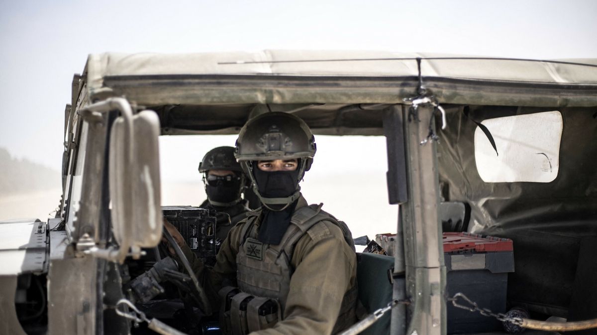 TemporaryISRAEL - MAY 20: Israeli army's tanks and military vehicles move along the border line in Israel as Israel's attacks continue on Gaza Strip on May 20, 2025. Mostafa Alkharouf / Anadolu/ABACAPRESS.COMAA/ABACA