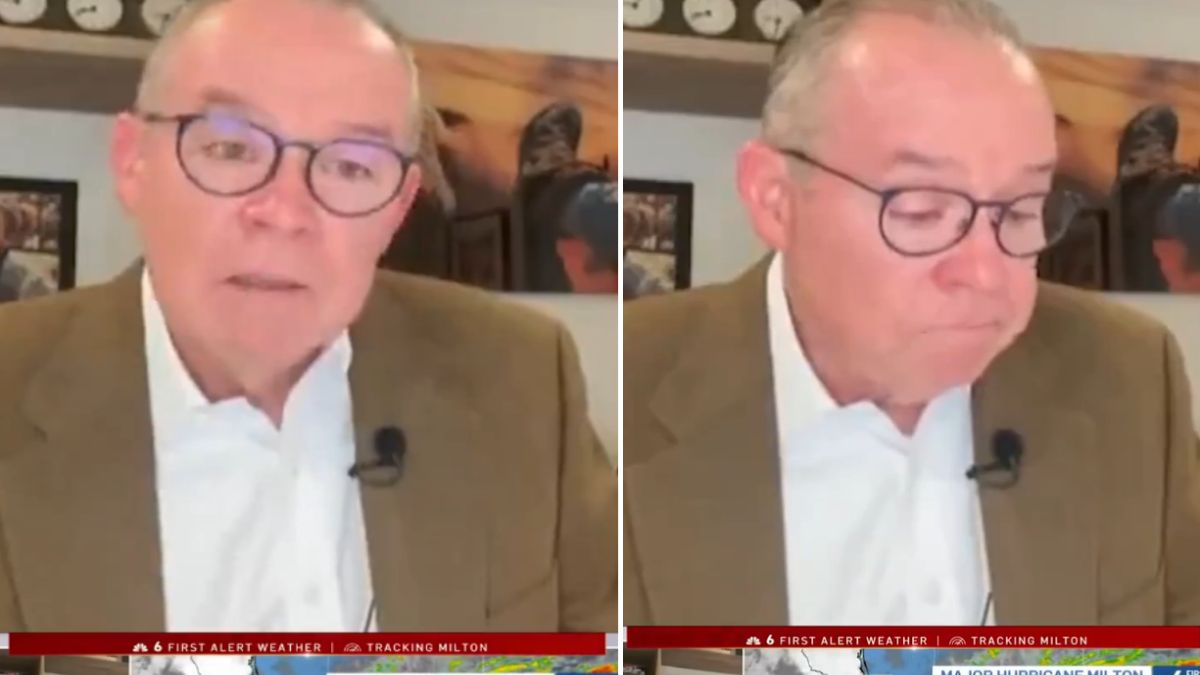 Meteorolog nie potrafił ukryć emocji