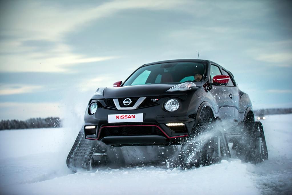 Niesamowity Nissan Juke Nismo RSnow na gąsienicach!