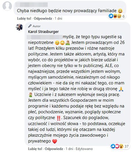 Karol Strasburger o swojej pracy