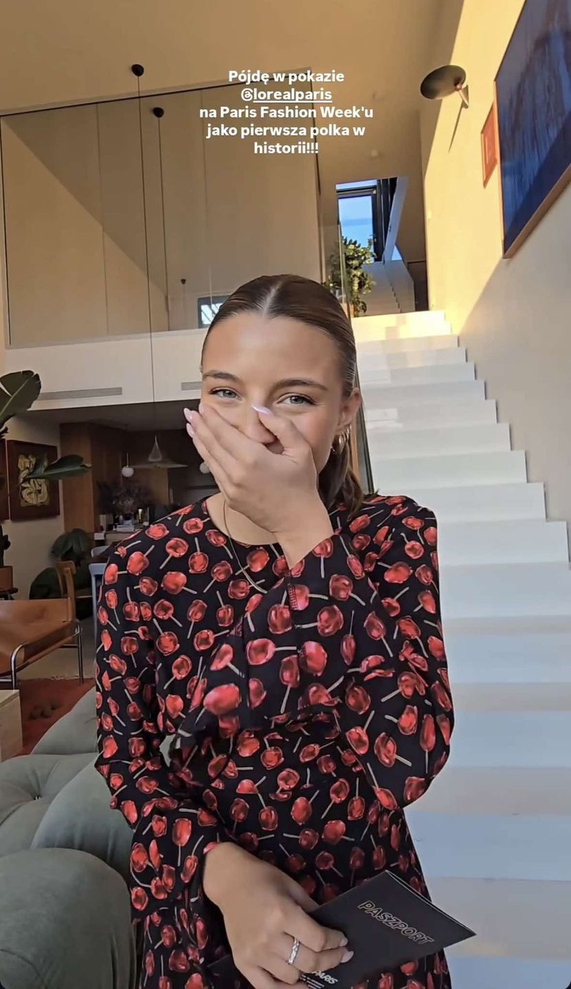 Julia Wieniawa chwali się, że przejdzie w pokazie L'Oreal Paris