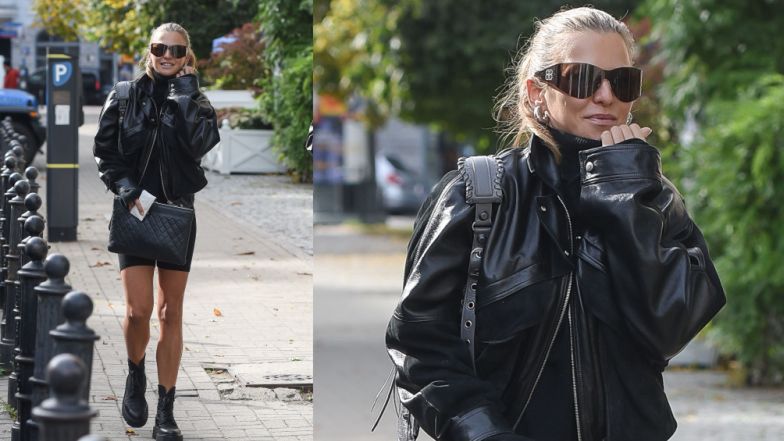 Anna Lewandowska w szortach i ramonesce