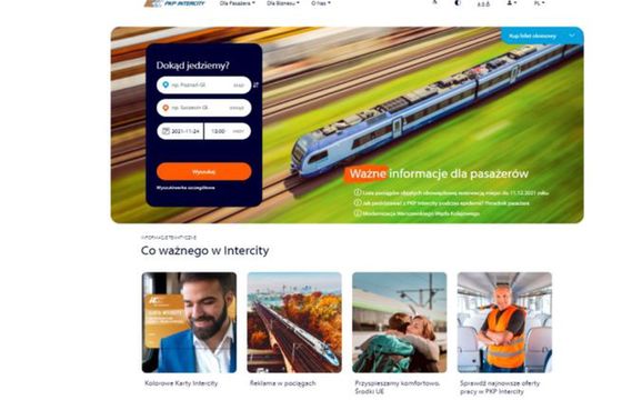PKP Intercity wybiera agencję do obsługi mediowej