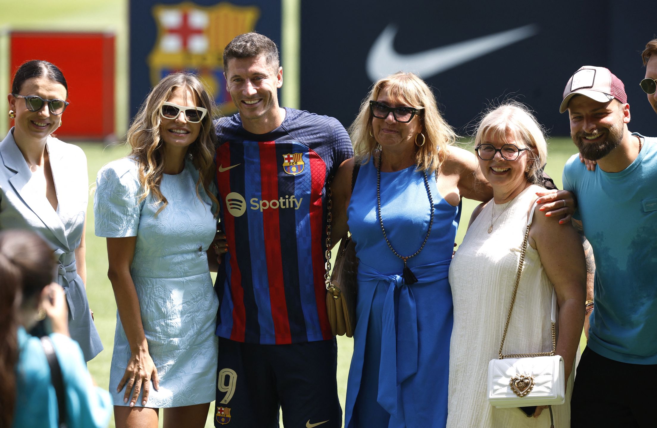 Lewandowscy na Camp Nou