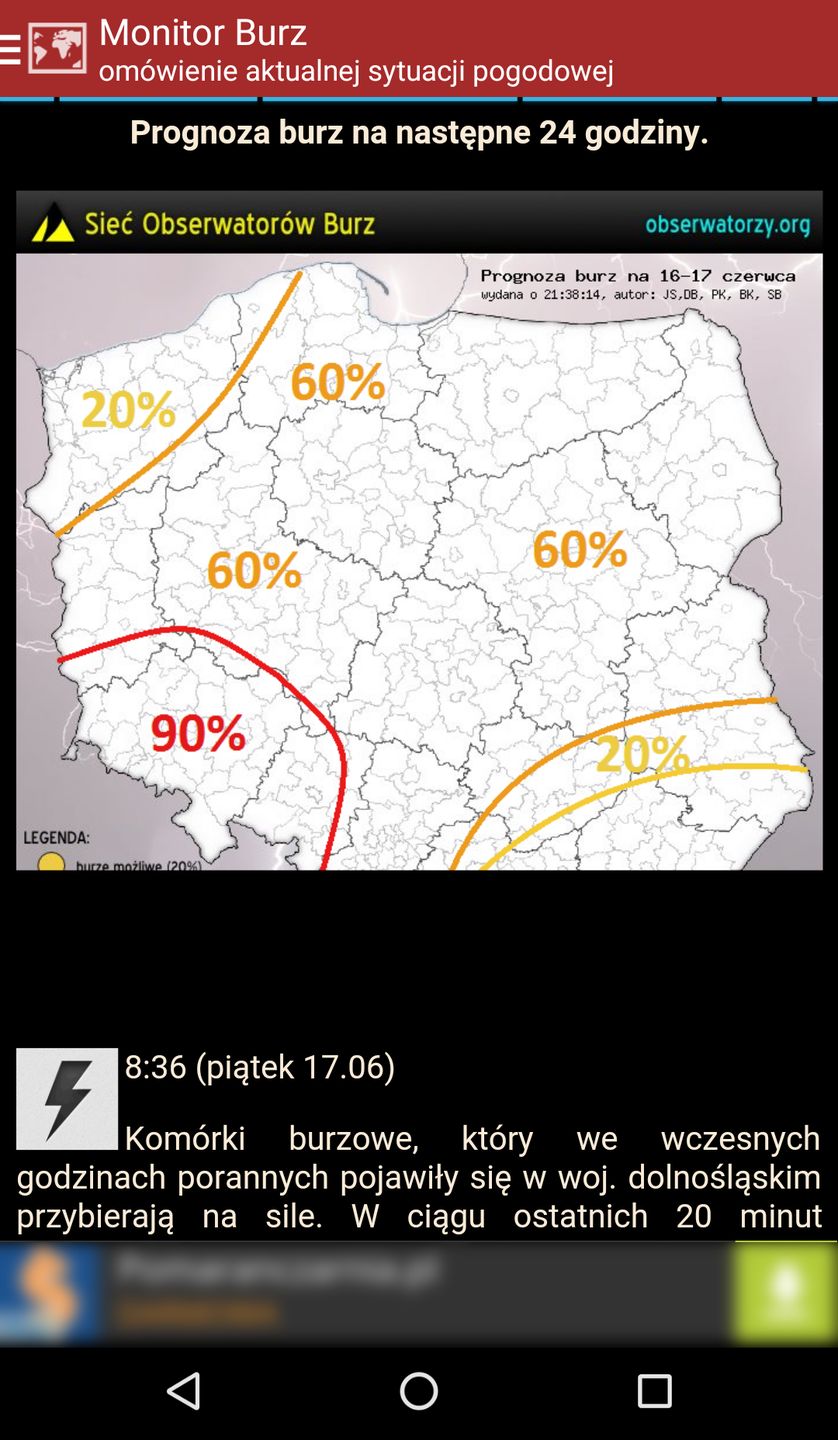 Gdzie jest burza? Przegląd stron i aplikacji nie tylko dla fotografa 33