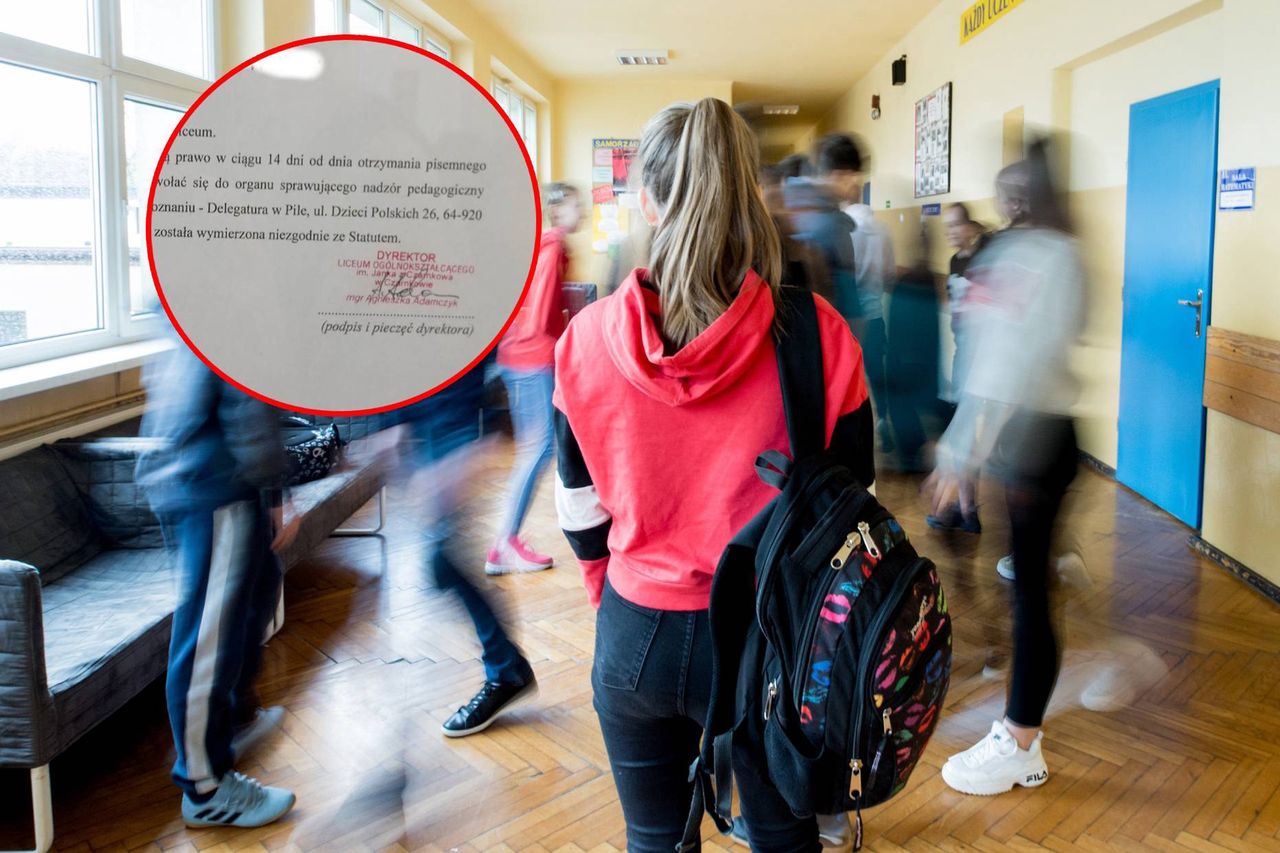 Dyrektorka liceum upubliczniła nagany dla uczniów. "Postąpiłam zgodnie z prawem"