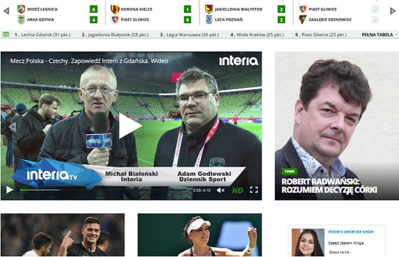 Dział sportowy Interii: współpraca z Eleven Sports zamiast z Eurosportem