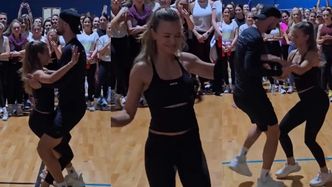 Szczęśliwa Anna Lewandowska wywija w Chicago z przystojnym tancerzem. Ban na bachatę od Roberta nie potrwał długo...