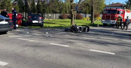 Zginął motocyklista. Jego żona walczy o życie