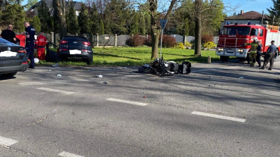 Śmiertelny wypadek w Łazach