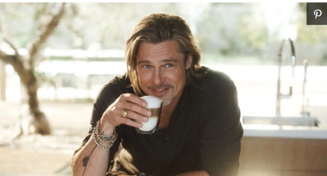 Brad Pitt zachwala nowe ekspresy do kawy De'Longhi