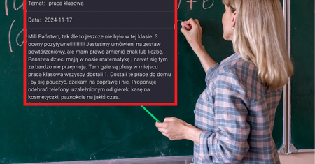 Mail od matematyczki zaskoczył rodziców. "Totalnie nie na miejscu"