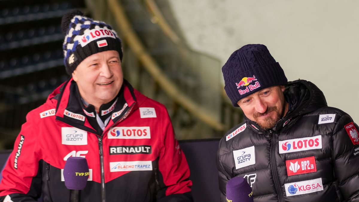 Apoloniusz Tajner i Adam Małysz