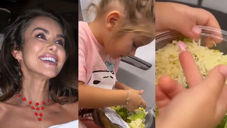 Natalia Siwiec prezentuje, jak jej córka wyjada ser TIPSEM