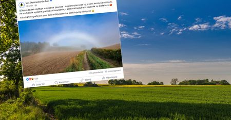 Biała tęcza na Kaszubach. Udało jej się zrobić zdjęcie