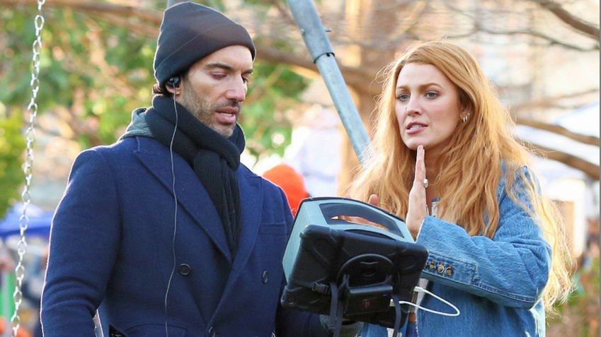 Blake Lively i Justin Baldoni na planie "It Ends with Us"