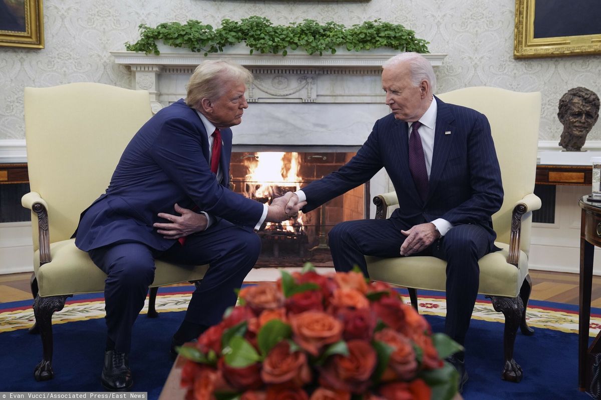 Amerykanie znów to widzą. Biden przyjął Trumpa. "Mam nadzieję"
