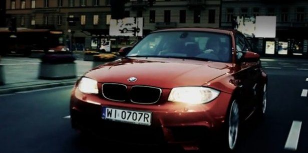 BMW 1 M Coupe na ulicach Warszawy