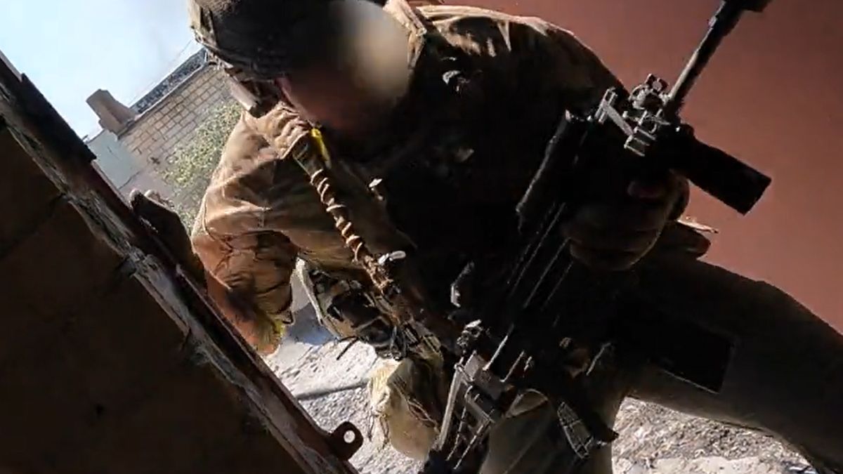 Amerykański żołnierz udostępnił wideo z Siewierodoniecka 