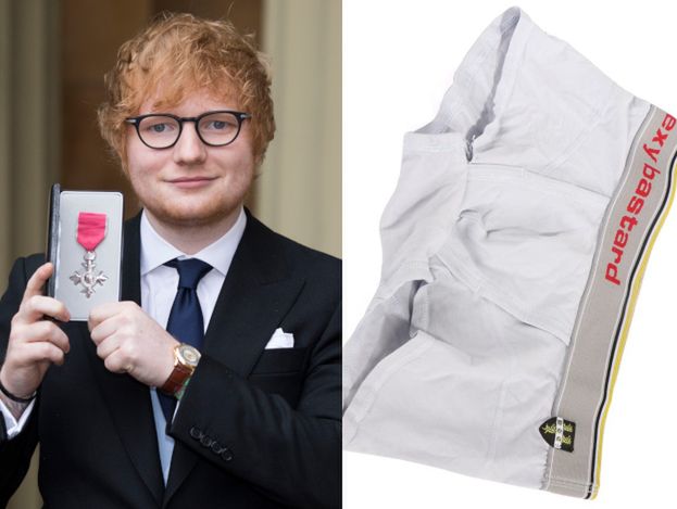 Ed Sheeran wystawił na aukcję charytatywną swoje… zużyte bokserki