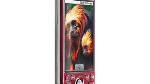 Czerwony HTC Magic w T-Mobile 1