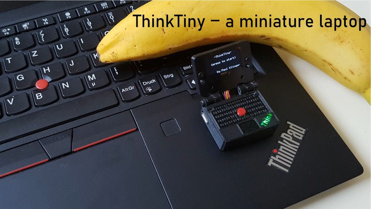 ThinkPad jako fanowski ThinkTiny - mikrokonsola DIY nawiązująca do laptopów IBM/Lenovo