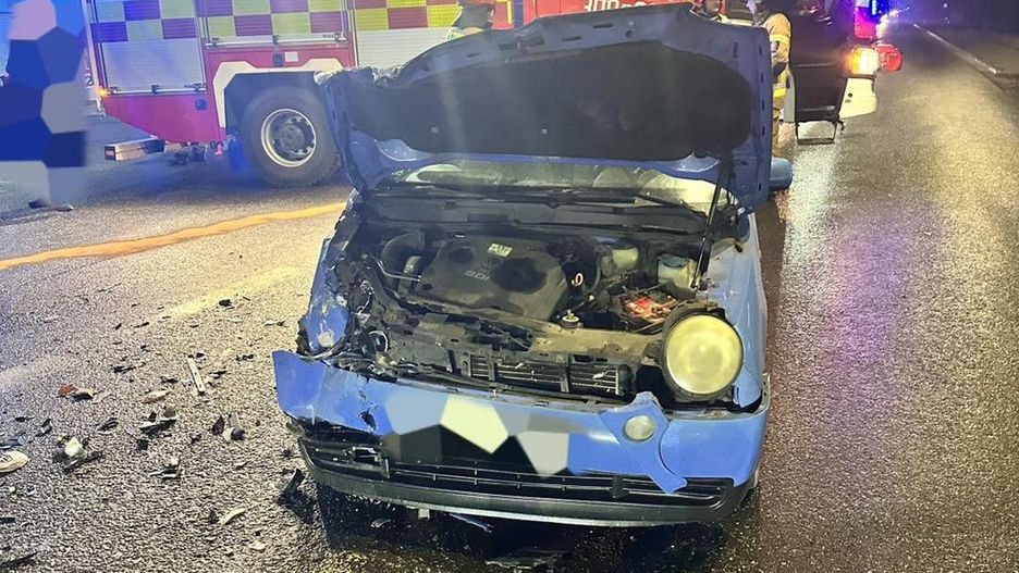 Skutki porannego zderzenia w podbydgoskiej Brzozie