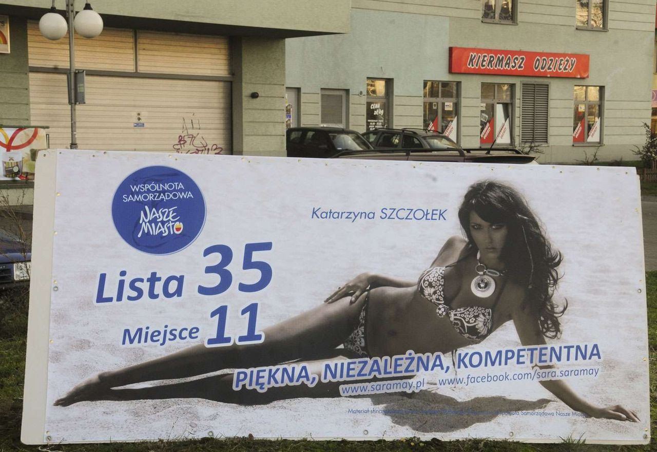 Katarzyna Szczołek (Sara May) – plakat wyborczy