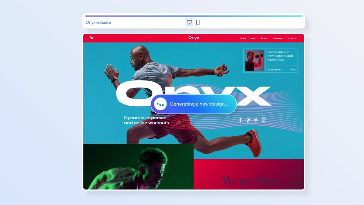 Stopklatka z prezentacji Wix