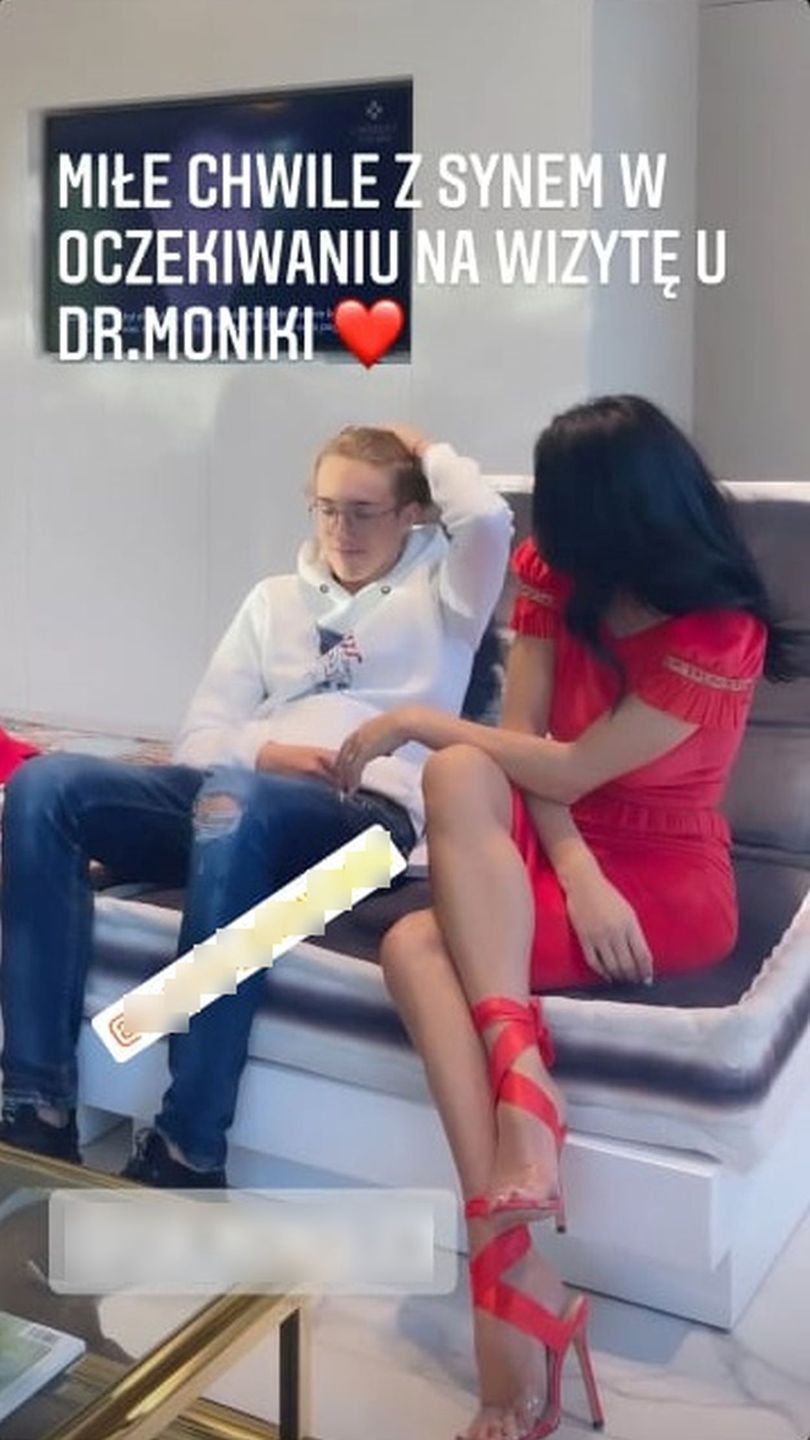 Justyna Steczkowska z synem Stanisławem