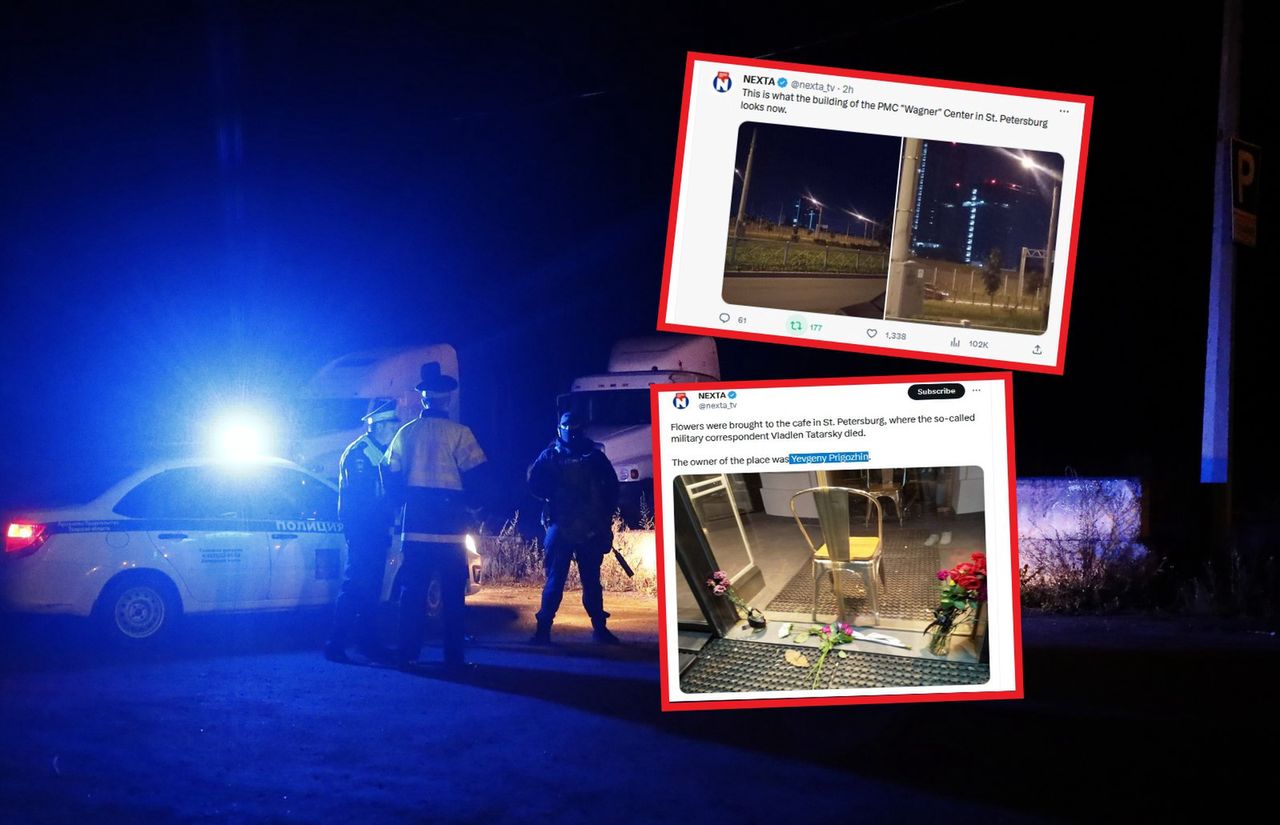 Wagnerowcy uczcili pamięć Prigożyna. Specjalna iluminacja