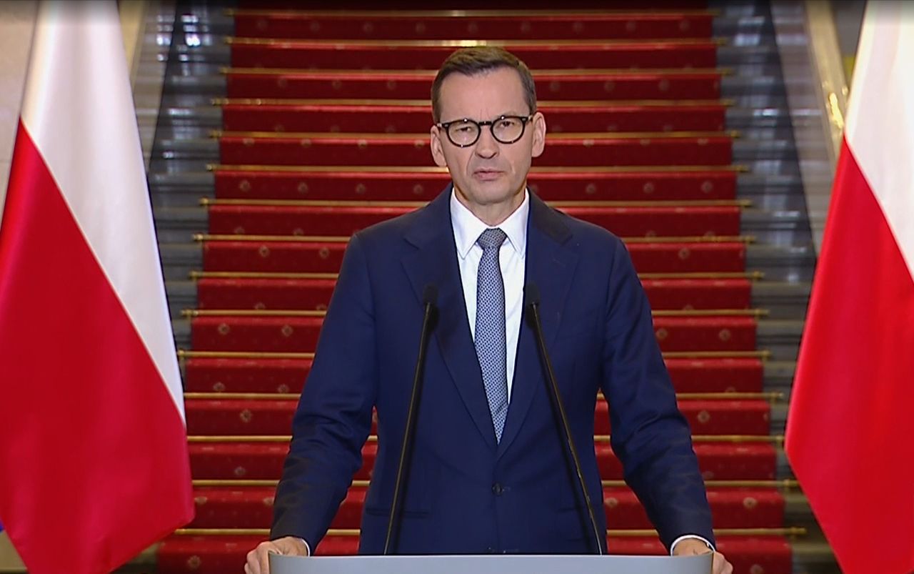 Mateusz Morawiecki wygłosił w piątek rano oświadczenie ws. pakietu migracyjnego