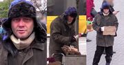 Kuźniar jako bezdomny: "Zbieram pieniędze na jedzenie. Muszę nieźle śmierdzieć!"