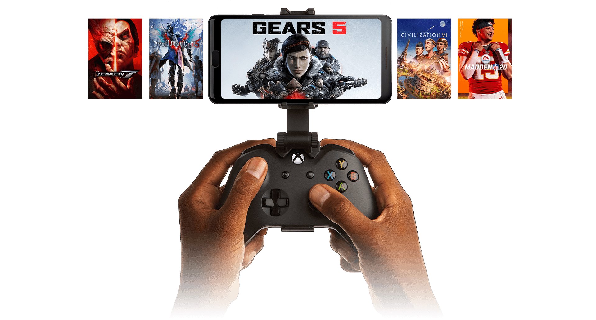 Obecnie usługa xCloud oferuje 54 gry do strumieniowania na smartfony, fot. Xbox