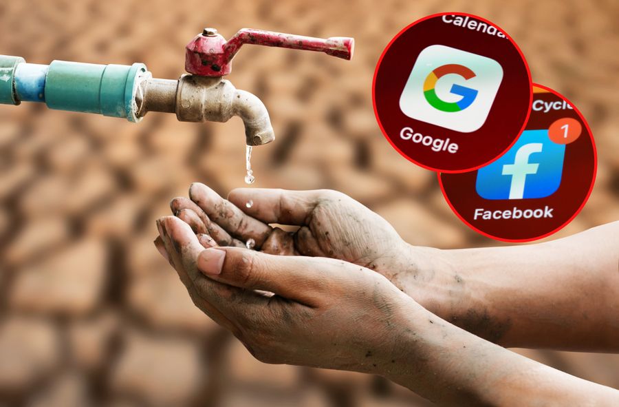 Google, Microsoft i Facebook współodpowiedzialne za brak wody