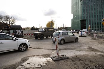 Kraków: Budowa tramwaju do Mistrzejowic. Przez te ronda nie da się jeździć