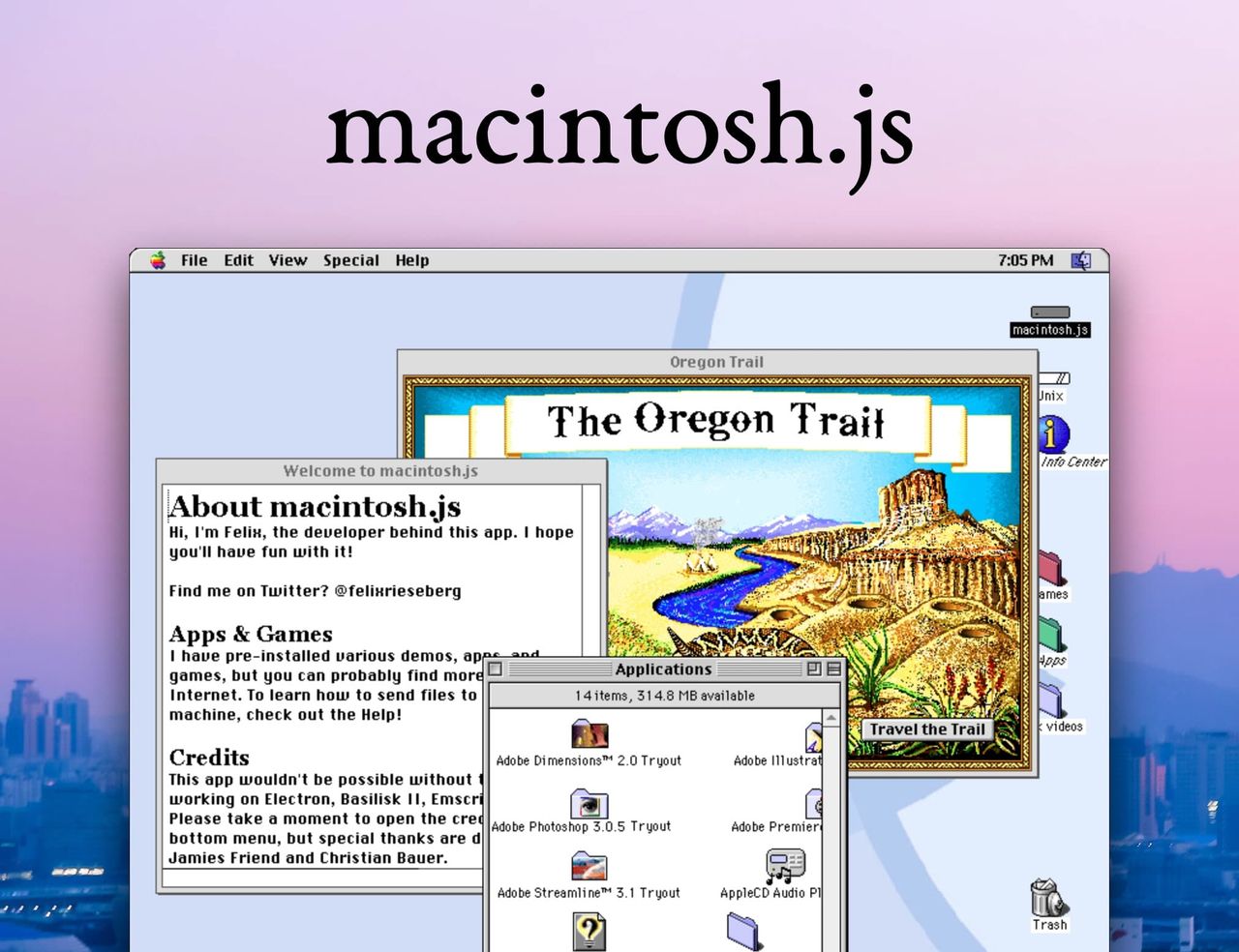 mactinosh.js, fot. Felix Rieseberg