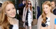 Jessica Chastain w sukience za 5 tysięcy wychodzi z TVN-u