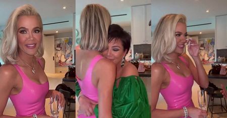 Szczuplutka Khloe Kardashian w lateksowej mini świętuje 38. urodziny z Kim i "nawaloną" Kris: "Jesteś KRÓLOWĄ tej rodziny" (ZDJĘCIA)