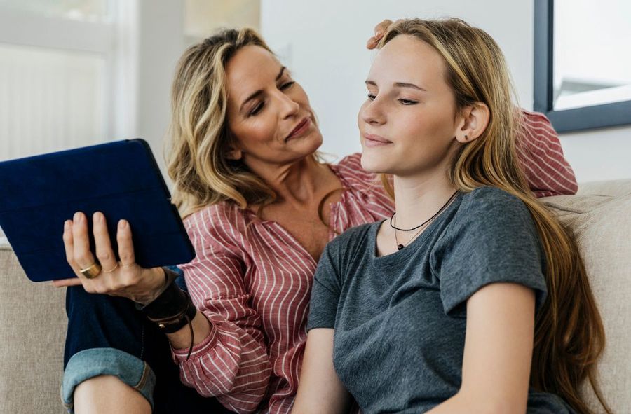 Mum's voice as good as a hug. It helps alleviate the stress