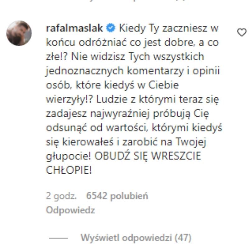 Celebryci krytykują oświadczenie Antka Królikowskiego