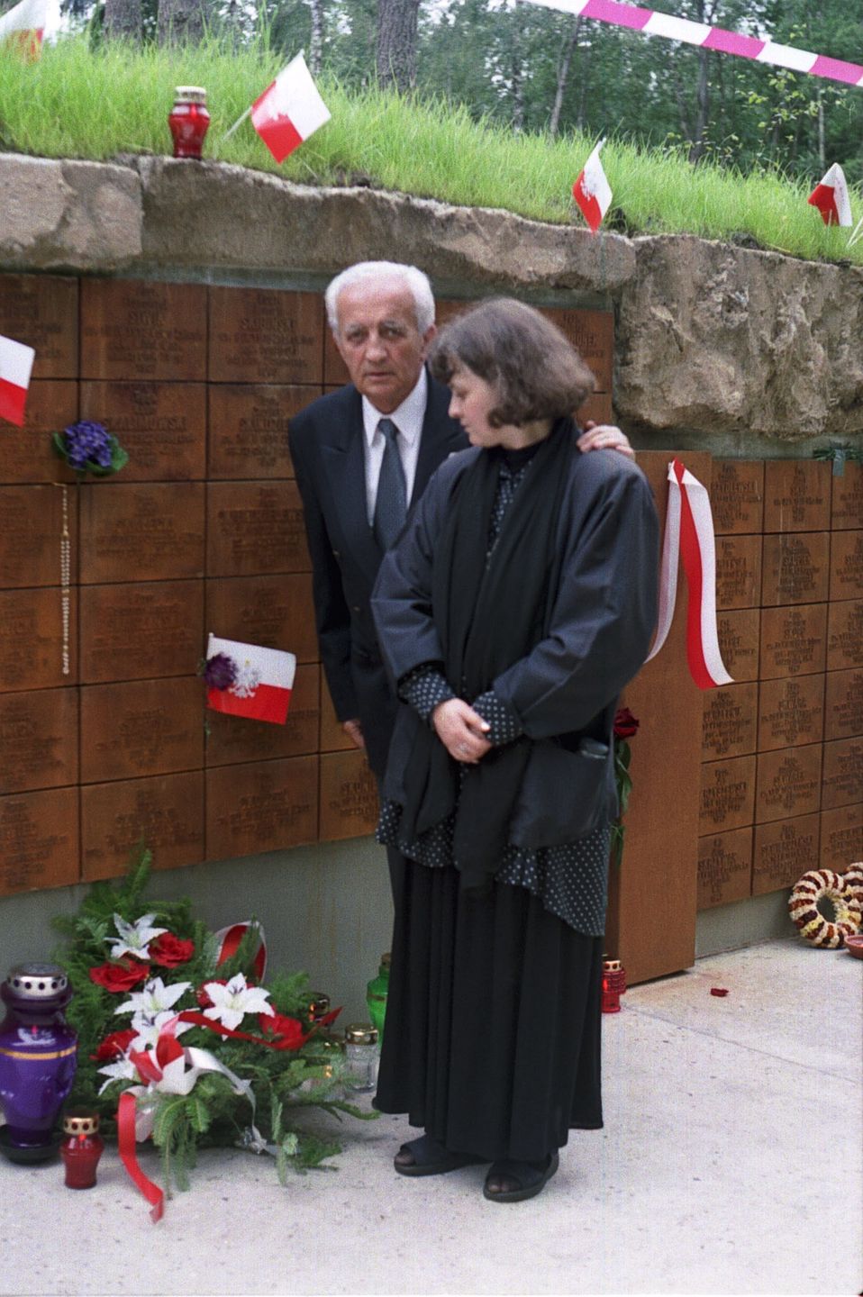 Otwarcie Polskiego Cmentarza Wojennego w Katyniu, 28 lipca 2000.