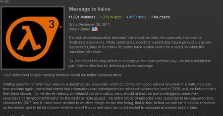 Fani chcą wiedzieć co dalej z Half-Life. Czy Valve puści parę z ust?