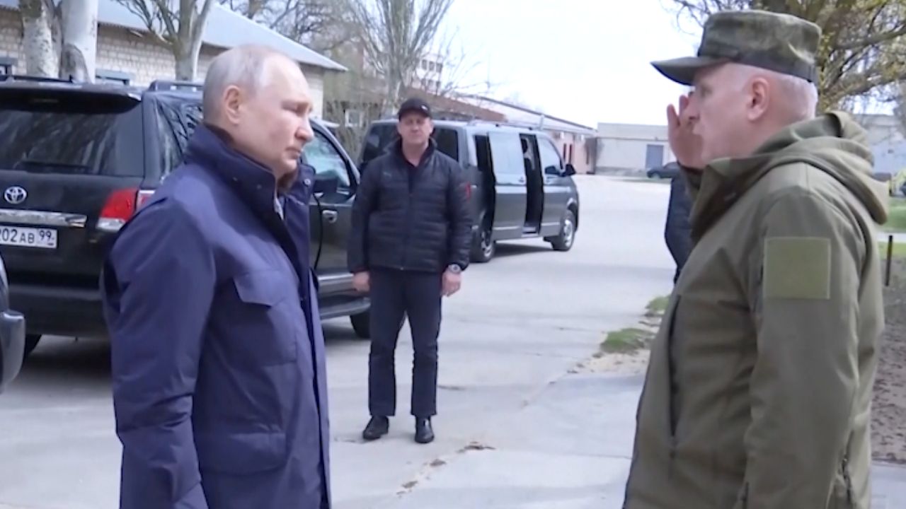 Putin w Ukrainie. Prezydent Rosji nagrany w okupowanych regionach